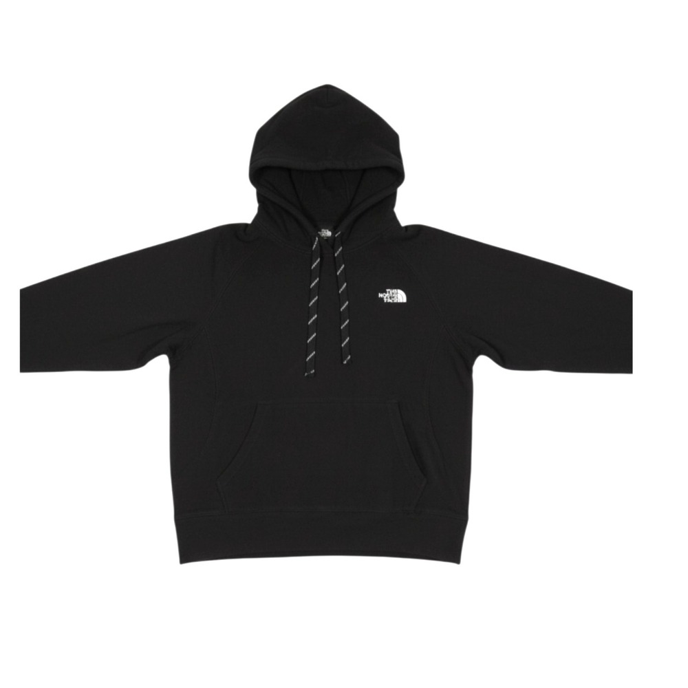 THE NORTH FACE Women SOFT FLEECE Black EVOLUTION HOODIE Sweatshirt/Top Sz L